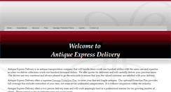 Desktop Screenshot of antique-express-delivery.com