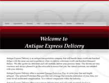 Tablet Screenshot of antique-express-delivery.com
